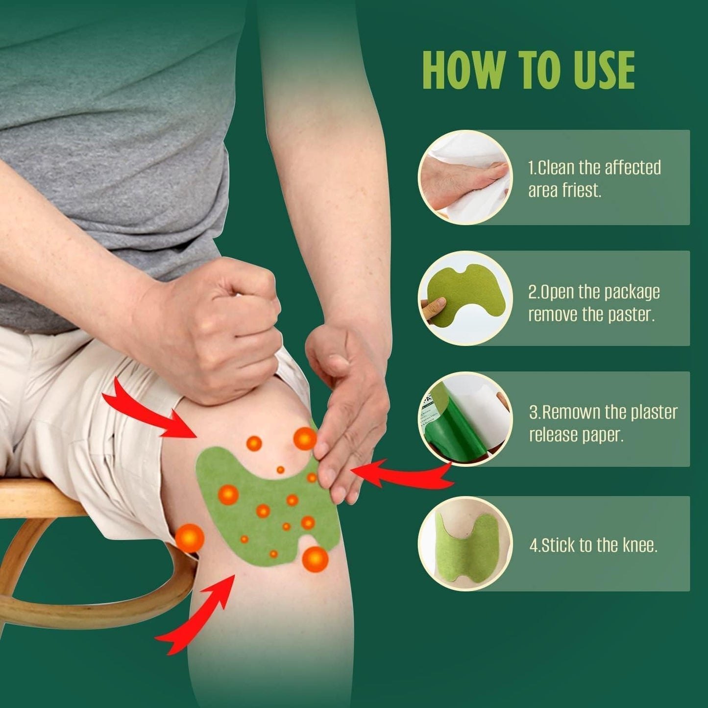 Herbal Knee Patches |  Knee patches for pain | Pain Relief Patches