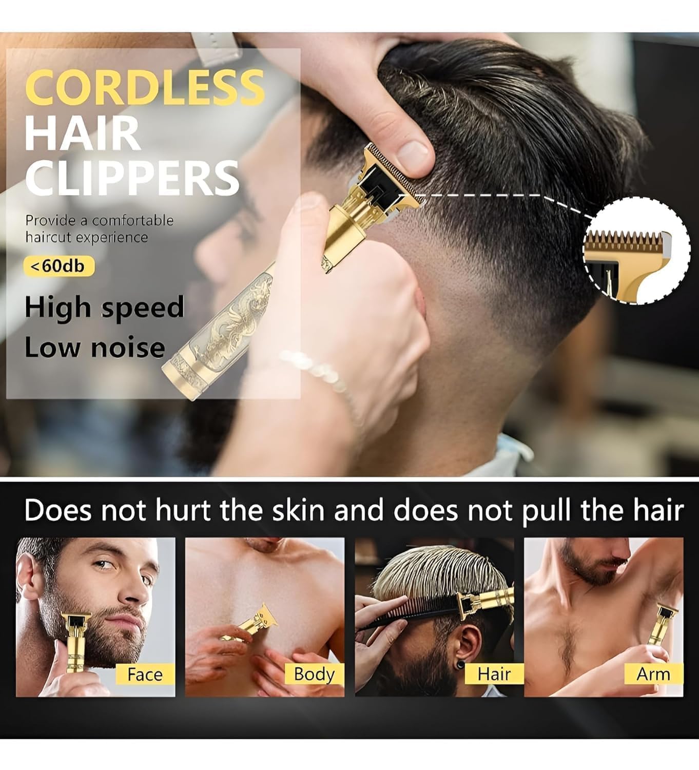 Electric Shaver kit, Equipped with Rotary Blades