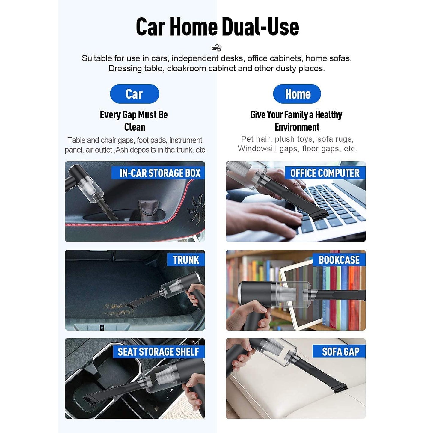 3 in 1 Car Vacuum Cleaner