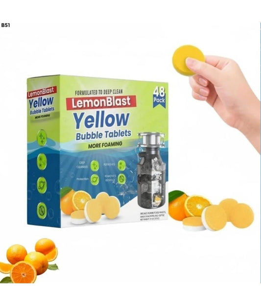 Foaming Drain Cleaning Tablets for Sink, Pipes & Disposal