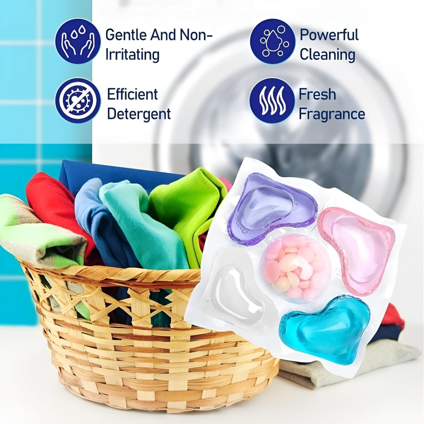 Washing Machine Detergent Pods (PACK OF 1)